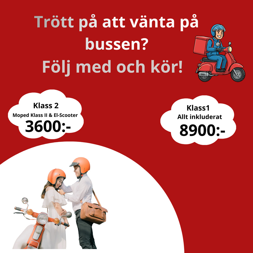 Körkorthusets julerbjudande för AM Moped