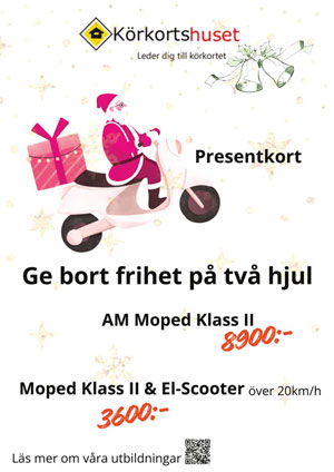 Körkorthusets julerbjudande för AM Moped